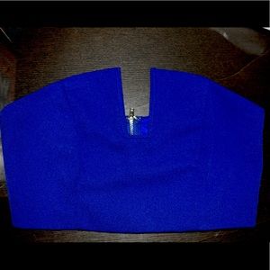 Strapless corset crop top